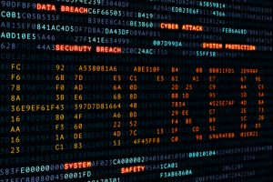 cyber, attack, hacked word on screen binary code display hacker-img-blog